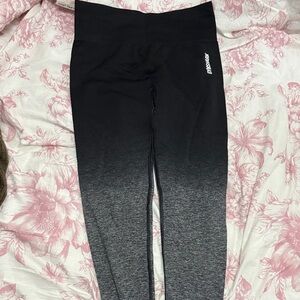 Gymshark Black and Gray Ombre Leggings